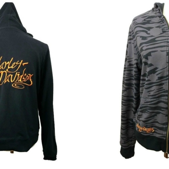 harley davidson zip hoodie
